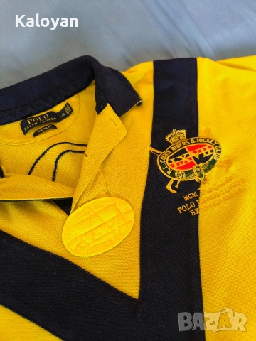 Оригинална мъжка тениска Polo Ralph Lauren размер L custom fit, снимка 3 - Тениски - 54838558