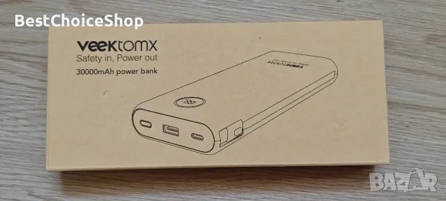power bank VEEKTOMX 30000mAh, 22.5W – модел VT302
