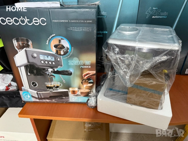 Кафемашина Cecotec Barista Power Espresso 20 Barista Steel & Grind (2200W), снимка 2 - Кафемашини - 54689858