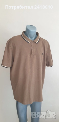Fred Perry Pique Cotton Mens Size 2XL ОРИГИНАЛ! Мъжка Тениска!, снимка 5 - Тениски - 54794751