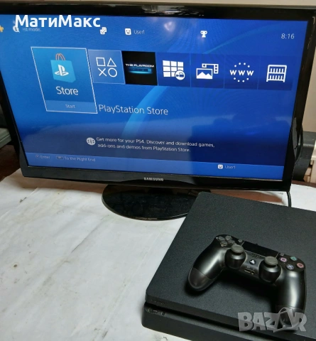 Playstation 4 с контролер, снимка 3 - PlayStation конзоли - 54601668