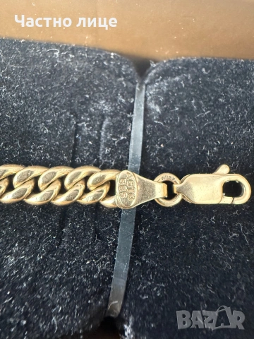 Масивна гривна 14К злато Cuban Link, снимка 2 - Гривни - 55104903