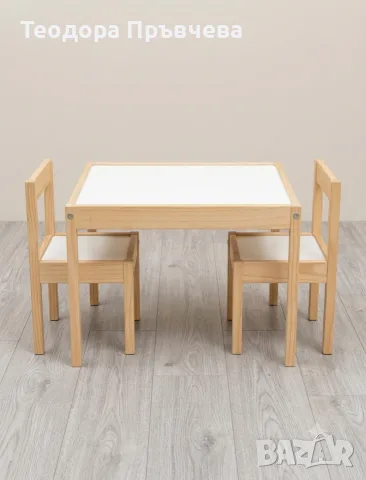 Детски комплект маса със столчета Ikea, снимка 2 - Маси - 55347996