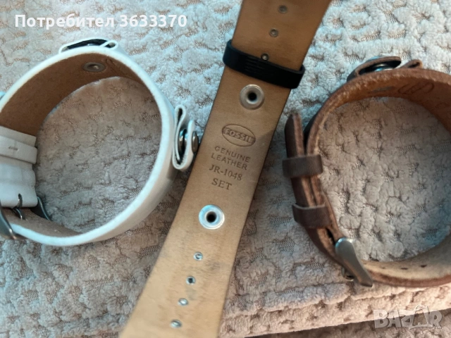 Fossil JR-1048 set с 3 оригинални каишки, снимка 3 - Дамски - 54519760