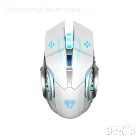 Безжична геймърска мишка с подсветка, снимка 2 - Клавиатури и мишки - 54353793