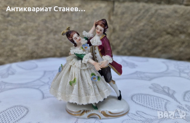 Порцеланова фигура Dresden , снимка 2 - Статуетки - 55236603