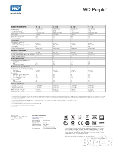 Твърд Диск Hikvision WD10PURX 1TB Western Digital Purple Проектиран за 24 NON-STOP Видеонаблюдение, снимка 6 - Други - 55103351