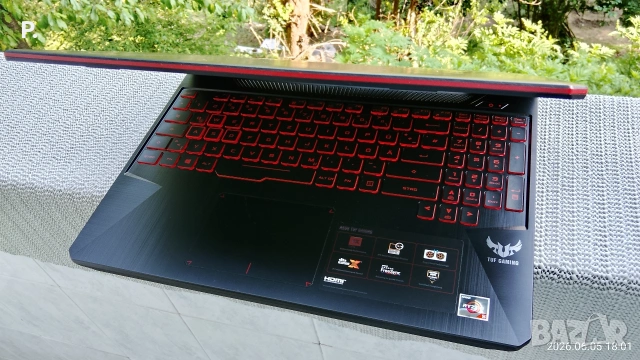 геймърски Asus tuf gaming 8ядра/4GB video/16RAM/512SSD/отлична батерия!, снимка 6 - Лаптопи за игри - 54786562