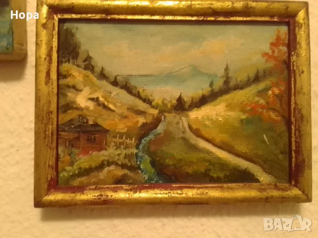 Авторска картина. Миниатюра, Пейзаж от Ябланица”, снимка 3 - Картини - 55675263