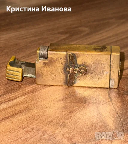 Колекционерска тежка бензинова запалка с релефен орел