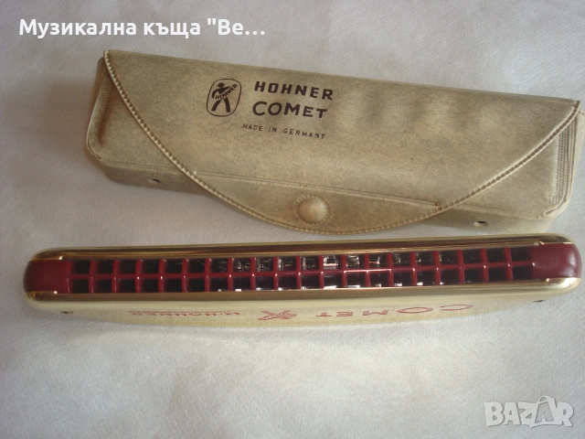 Hohner Comet 40 C Диатонична устна хармоника с калъф, снимка 4 - Духови инструменти - 55280727