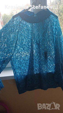 дамска дантелена блуза