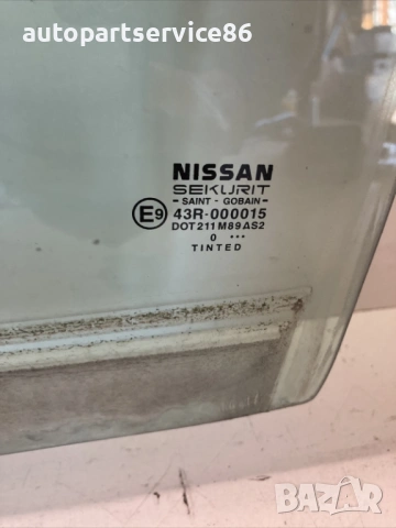 Стъкло на задна лява врата за Nissan Almera N16 (2005), снимка 2 - Части - 54367159