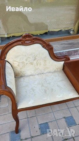 Салонна пейка , снимка 2 - Антикварни и старинни предмети - 54682619