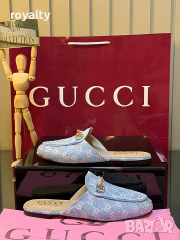 Gucci Нови Стилни Дамски Чехли Различни Цветове Гучи , снимка 2 - Чехли - 55132216
