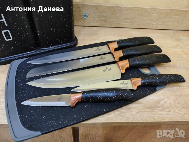Комплект прибори за готвене и ножове KARACA Gusto (12 части ), снимка 5 - Прибори за хранене, готвене и сервиране - 54463947