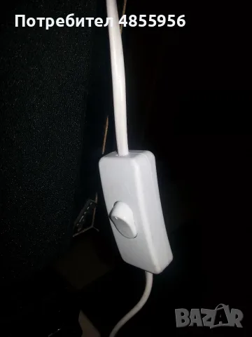 Бяла лампа със щипка - халогена крушка La Member  1xE27 max 60w R63, снимка 4 - Други - 55654617