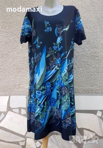 3XL+ Нова рокля с две лица , снимка 2 - Рокли - 54981378