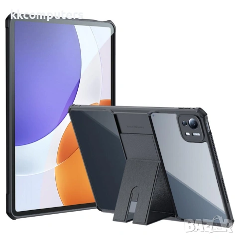 XUNDD калъф за Xiaomi Pad 7S Pro 12.5 – TPU+PC, подставка, Airbag, протектор, черен