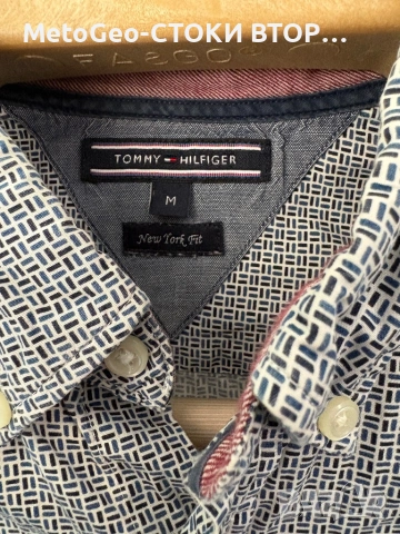 Мъжка риза Tommy Hilfiger – Оригинална, New York Fit, Размер M, снимка 3 - Ризи - 54425698