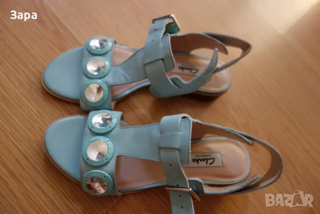 нови кожени сандали Clarks, 35.5ти номер, снимка 7 - Сандали - 55471406