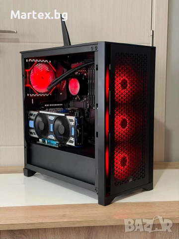 Геймърски компютър Ryzen 5 5600x, GTX 1080, 32GB, водно охлаждане, снимка 5 - Геймърски - 55191694