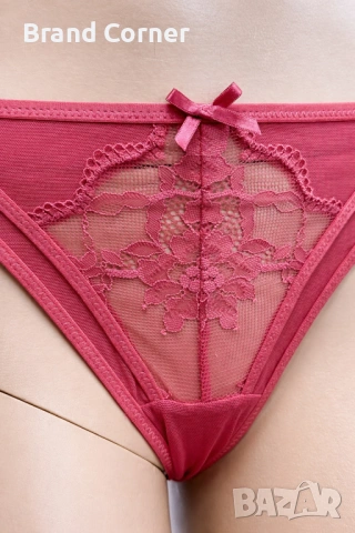 Hunkemöller дамско дантелено долнище размер M – коралово/розово, снимка 2 - Бельо - 54534203