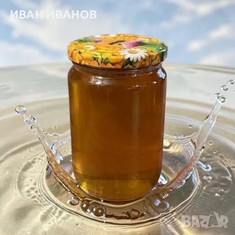 Органичен чист суров мед Букет от диви цветя Премиум 100% натурален био продукт 1 литър, снимка 4 - Пчелни продукти - 55632748