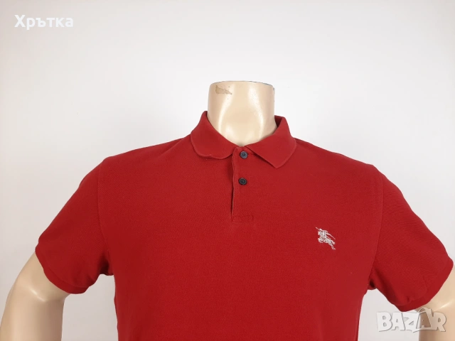 Burberry Brit - Оригинална мъжка тениска с яка размер XL, снимка 5 - Тениски - 54066380