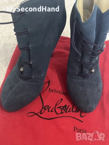 Christian Louboutin дамски боти велур 42 номер