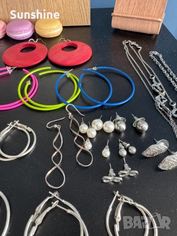 Огромен комплект бижута , снимка 15 - Обеци - 54162243