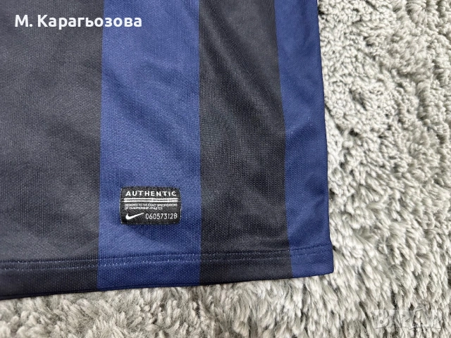 Колекционерска тениска Nike x Inter Milan 2013/14 Home Shirt, снимка 5 - Спортни дрехи, екипи - 54875183