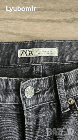 мъжки дънки Zara черни, снимка 2 - Дънки - 54388643