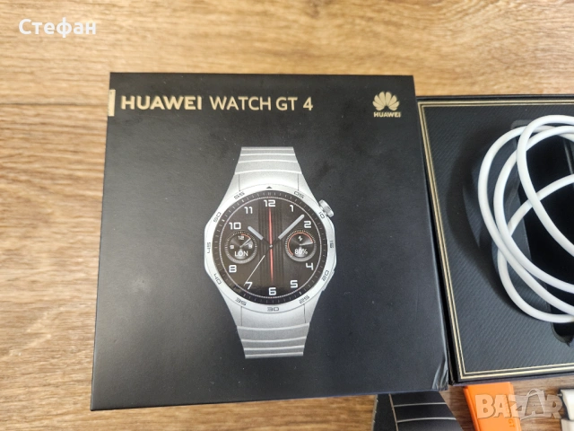 Смарт часовник Smart Watch HUAWEI WATCH GT 4 (46mm) Silver Steel – Чисто нов, Пълен комплект, снимка 10 - Смарт часовници - 54065772
