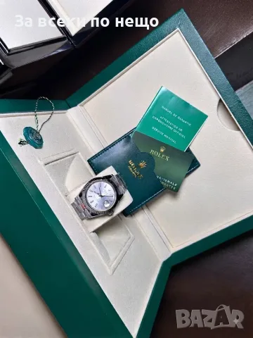 Rolex Date Just White dial Мъжки Часовник С Автоматичен Механизъм Код Chronolux57 , снимка 3 - Мъжки - 55649239