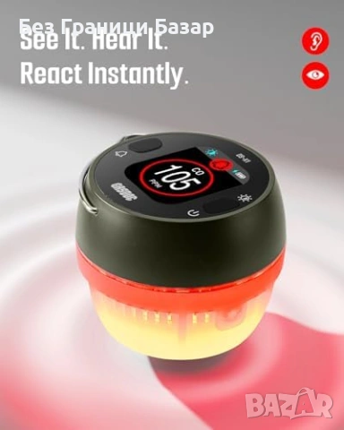 Нов Детектор за въглероден оксид CO аларма с магнитно закрепване и презареждаема батерия, снимка 3 - Друга електроника - 54226722