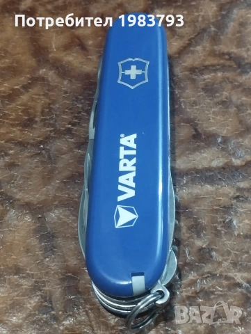 Victorinox Swiss син,с ножица неизползван., снимка 5 - Ножове - 54700504