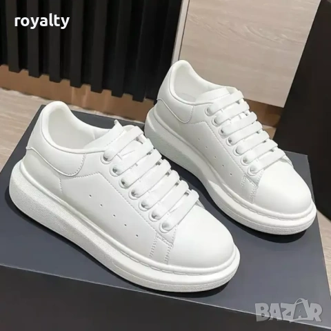 Alexander McQueen Нови Бели Дамски Маратонки с Кутия 