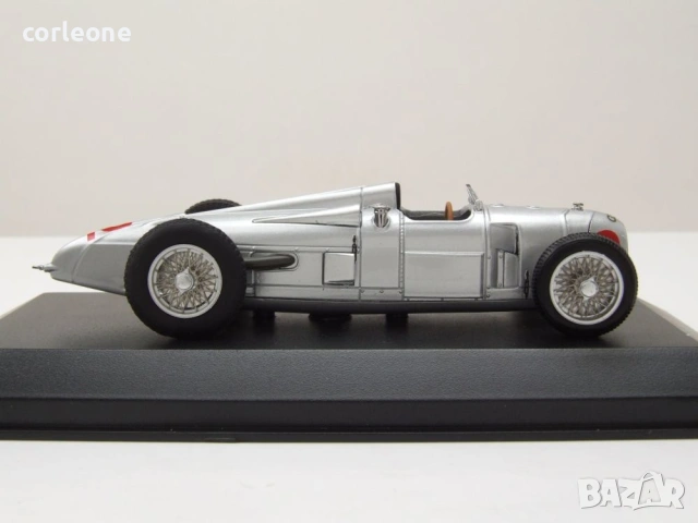 Auto Union Typ A Langheck n2 VIII ADAC Eifelrennen 1934 Hermann zu Leiningen - мащаб 1:43 Minichamps, снимка 7 - Колекции - 54940611