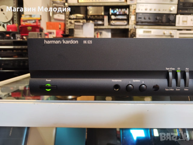 Усилвател Harman Kardon HK 620 – High Current мощ и американски детайл, снимка 3 - Ресийвъри, усилватели, смесителни пултове - 54749344