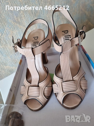 Сандали на дебел ток, снимка 4 - Сандали - 54318547