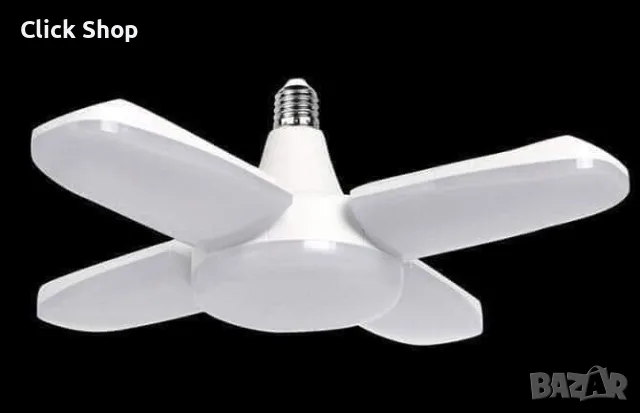 Мощна LED сгъваема лампа 60W – Регулируемо осветление с 4 сгъваеми панела, снимка 7 - Лед осветление - 55293900