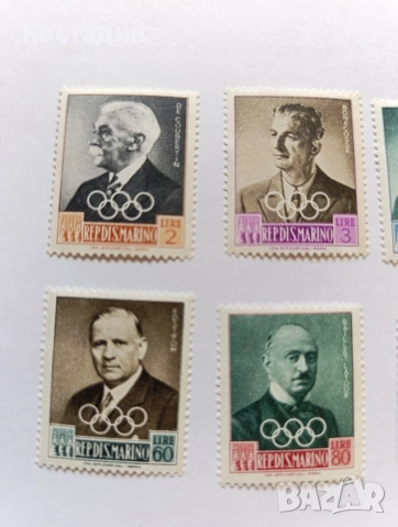 Пощенски марки Сан Марино 1959, снимка 2 - Филателия - 54776113