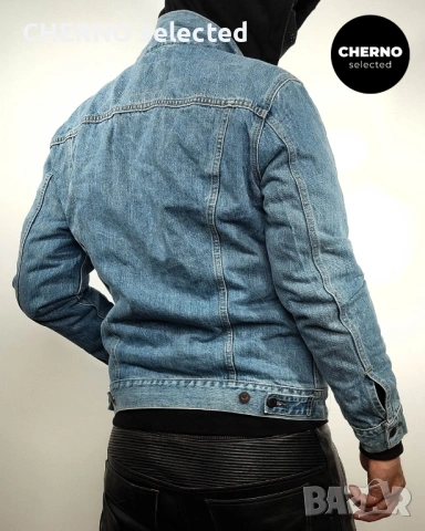 Мъжко синьо дънково яке LEVI’S Trucker Denim Jacket – размер L , снимка 3 - Якета - 54018870