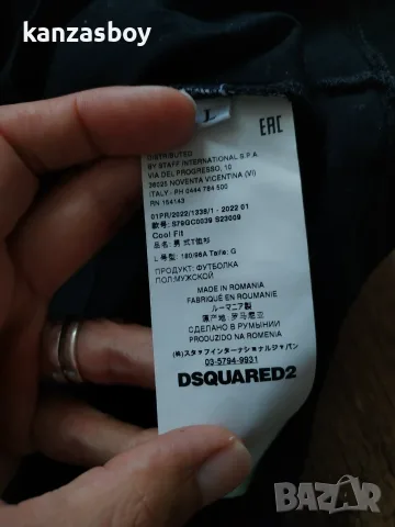 dsquared2 - страхотна мъжка тениска КАТО НОВА Л , снимка 10 - Тениски - 55616826