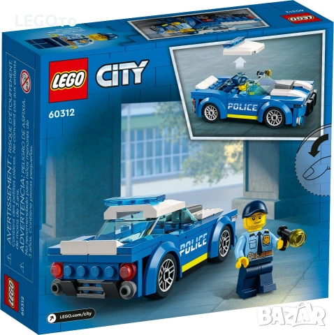 НОВО ЛЕГО 60312 Сити - Полицейска кола LEGO 60312 City - Police Car, снимка 3 - Конструктори - 55110219