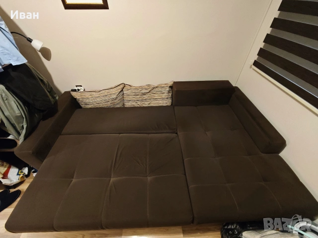 Разтегателен ъглов диван , снимка 2 - Дивани и мека мебел - 54099468