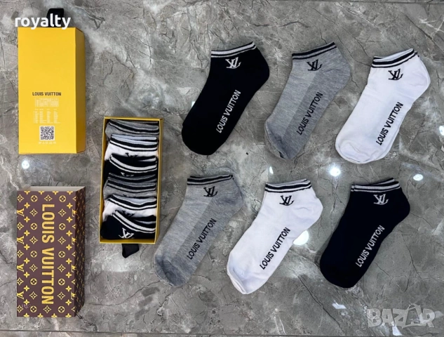 Louis Vuitton Нови Мъжки Чорапи 6 бр. Луи Витон 