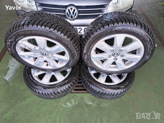 Алуминиеви джанти 5х112 с гуми  KUMHO 16" 205/55/16, снимка 4 - Гуми и джанти - 54127616