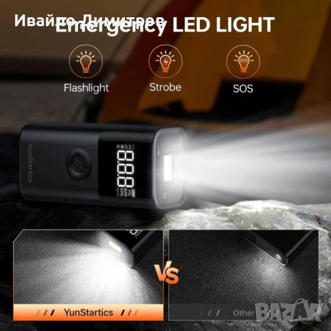 Стартерно устройство 4 в 1 high power jump starter за кола, 89800 mAh, снимка 3 - Аксесоари и консумативи - 54217363